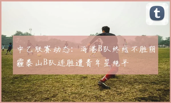 中乙联赛动态：海港B队终结不胜阴霾泰山B队连胜遭青年星绝平
